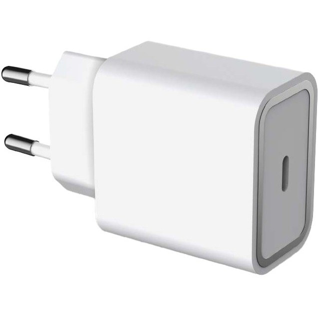 شارژر دیواری فورس مدل FPLICS1C25WPDW USB-C PD خروجی 25 وات رنگ سفید با گارانتی شرکتی