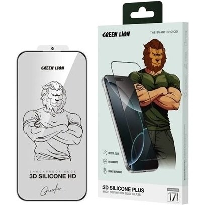 محافظ صفحه نمایش گرین لاین مدل silicone plus مناسب برای آیفون 17