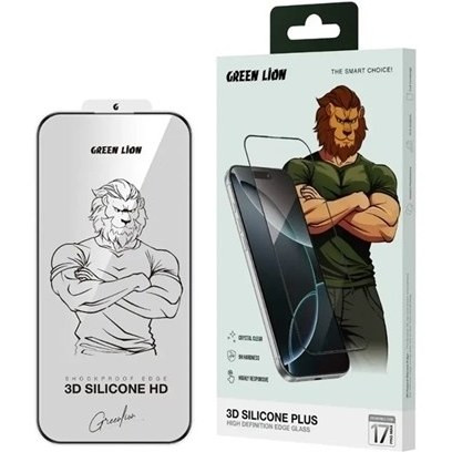 محافظ صفحه نمایش گرین لاین مدل silicone plus مناسب برای آیفون 17
